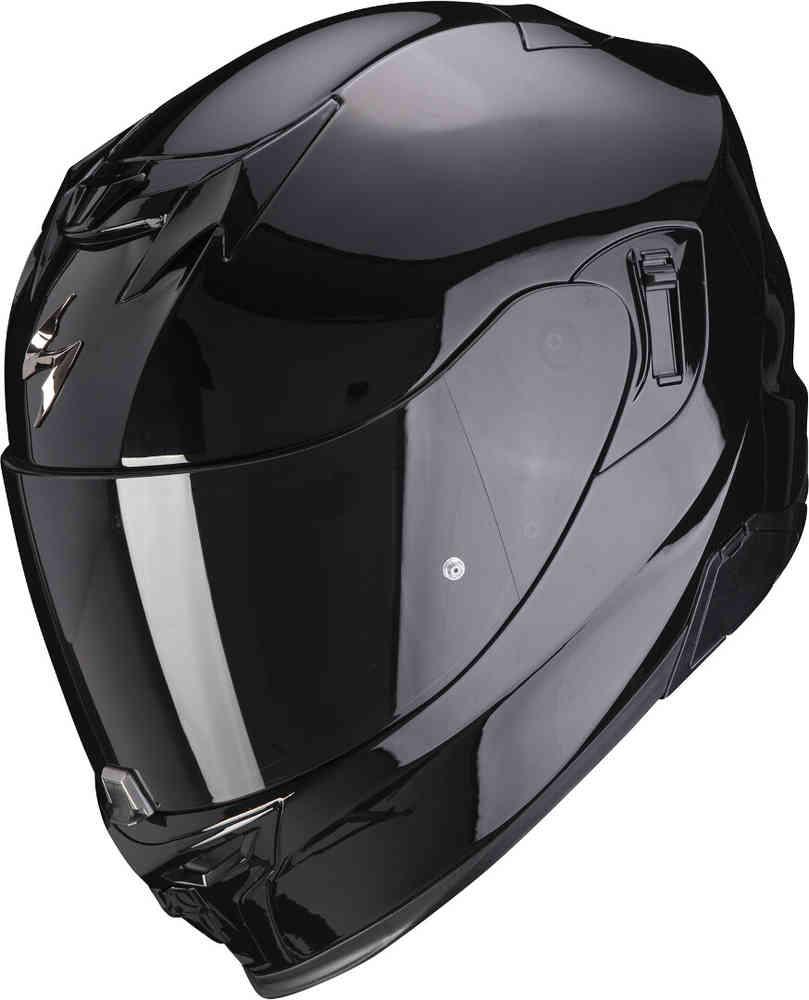 Casco integrale moto Scorpion EXO 520 evo Air Solid nero lucido 06