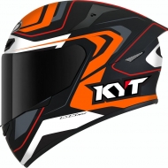 Casco integrale moto KYT TT Course Overtech black orange
