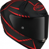 casco moto Suomy SR GP Carbon Supersonic black red matt integrale pista