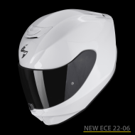 Casco integrale moto Scoorpion EXO 391 Solid bianco NEW ECE 22-06