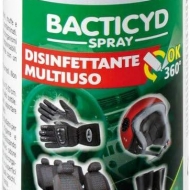 IGIENIZZANTE LAMPA Bacticyd Spray, disinfettante Tessuti CASCHI ABBIGLIAMENTO
